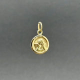 Estate 19K Y Gold Cherub Angel Pendant