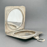 Estate SS White & Black Enamel Makeup Compact