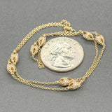 Estate 14K Y Gold 0.50ctw G-H/VS2 Diamond Station Necklace