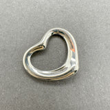 Estate Tiffany & Co. SS Peretti 22mm Open Heart Pendant