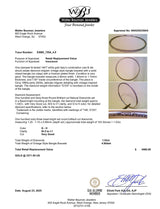 Estate 14K W Gold 1.03ctw G-H/SI2-I1 Diamond Bangle Bracelet