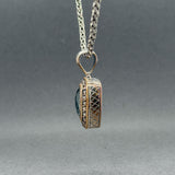 Estate Effy SS 18 5.69ct Prasiolite & 0.53ctw Diamond Pendant