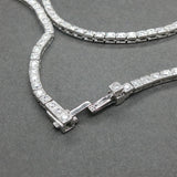 Estate Platinum 3.78ctw Diamond & Tahitian Pearl Y Drop Necklace