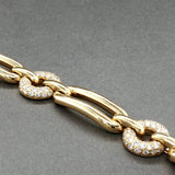 Estate Movado 18K Y Gold 1.54ctw Diamond Bracelet