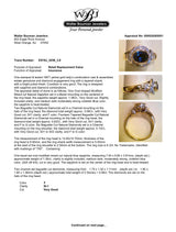 Estate 18K Y Gold 1.36ct Sapphire & 0.81ctw F-G/SI1-2 Diamond Ring