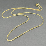 Estate 14K Y Gold 1mm 18” Wheat Chain