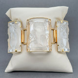 Estate Lalique YGP SS "Enfants" Bracelet