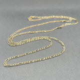 Estate 14K Y Gold 2.9mm 28” Figaro Chain