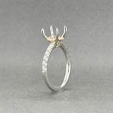 Estate 14K W Gold 0.38ctw H/SI2 Diamond Eng. Ring Semi-Mount