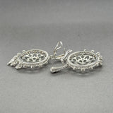 Estate Judith Ripka SS CZ Chandelier Earrings
