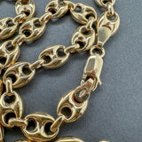 Estate 18K Y Gold 6.9mm 17.75” Puffed Anchor Chain
