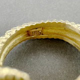 Estate 18K Y Gold Alligator Ring
