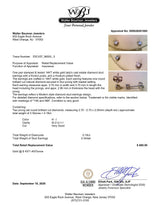 Estate 14K W Gold 0.18ctw H-I/SI2-I1 Diamond Stud Earrings