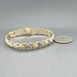 Estate 14K TT X Link Bracelet