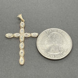 Estate 14K Y Gold 0.07ctw Diamond Cross Pendant
