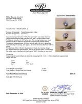 Estate 14K W Gold 0.16ct H/SI1 Diamond Single Stud Earring