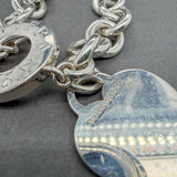 Estate Tiffany & Co. SS Heart Tag Toggle Necklace