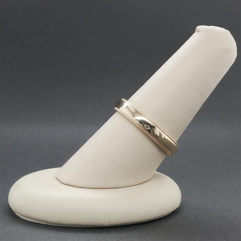 Estate 14K Y Gold 4.14mm Milgrain Ring