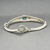 Estate Movado SS 18 13.89ct Blue Topaz Bracelet