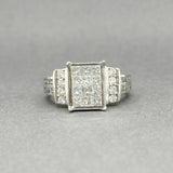 Estate 14K W Gold 1.48ctw G-I/SI1-2 Diamond Cocktail Ring