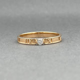 Estate Tiffany & Co. 18K R Gold 0.11ct Diamond Atlas Ring