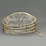 Estate Art Deco Platinum & 14 8.26ctw Diamond Bangle Bracelet