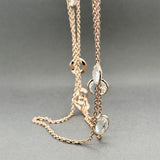 Estate Ippolita RGP SS 19.70ctw Quartz Station Necklace