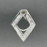 Estate 14K W Gold 1.59ctw Diamond Slide Pendant