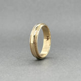 Estate 14K Y Gold Stepped 4.30mm Polished Ring