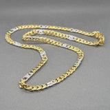 Estate Braccio 18K Y Gold 0.47ctw I-J/I1 Diamond Curb Link Chain