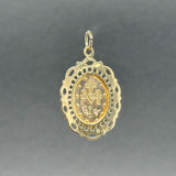 Estate 14K Y Gold Miraculous Medal Pendant