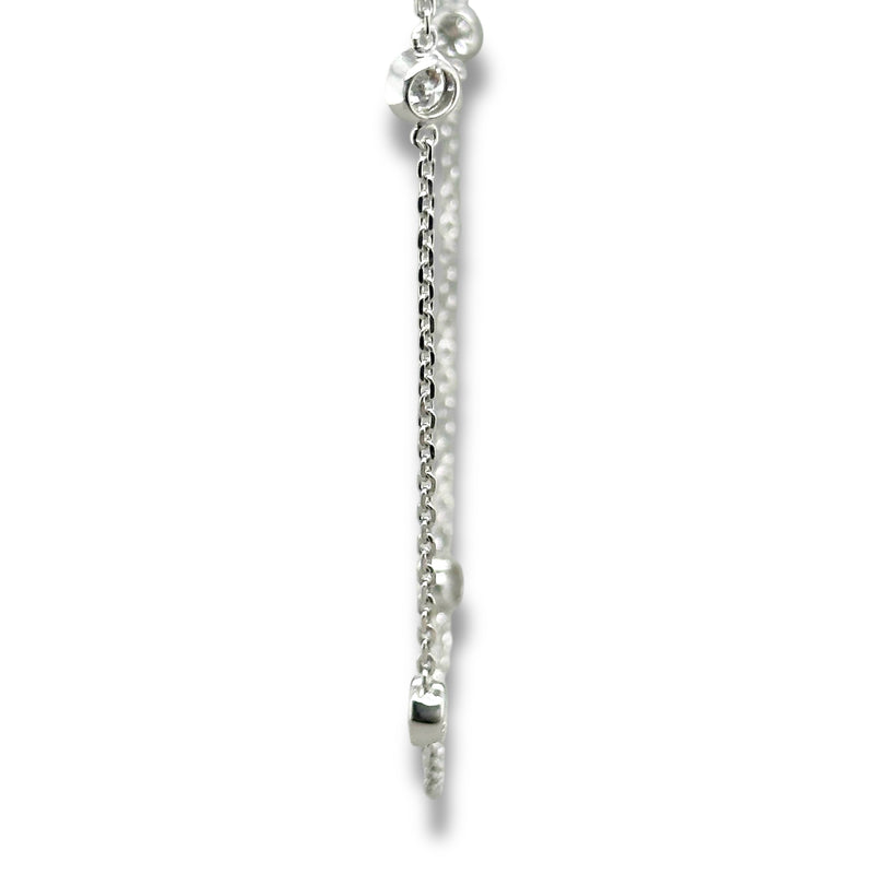 SS 2.00ctw  F-G/VS2 Lab Created Diamond By The Yard Necklace