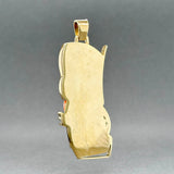 Estate 14K Y Gold 35.40ct Rhodochrosite Flower Pendant