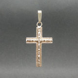 Estate 14K Y Gold 31.15mm Cross Pendant