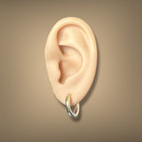 Estate 14K Y Gold 15.4mm Hoop Earrings