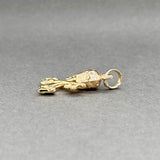 Estate 18K Y Gold Vatican Keys & Papal Tiara Pendant