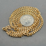 Estate 18K Y Gold 4.7mm 24” Curb Link Chain