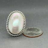 Estate Sam Piaso Zuni SS Mabe Pearl Ring