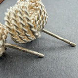 Estate Tiffany & Co. SS Knot Stud Earrings