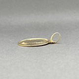 Estate 18K Y Gold Dio Ti Protegga Medal Pendant