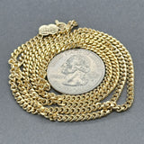 Estate 18K Y Gold 2.89mm 24” Curb Link Chain