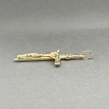 Estate 14K Y Gold 44mm INRI Crucifix Pendant