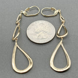 Estate 14K Y Gold Teardrop 77.43mm Dangle Earrings
