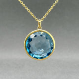 Estate Ippolita 18K Y Gold 21.2ct Topaz & 0.24ctw Diamond Lollipop Pendant