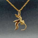 Estate 14K Y Gold Bird Pendant