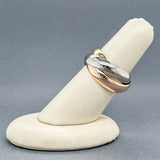 Estate Cariter 18K Tri-Color Gold XL Trinity Ring
