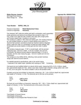 Estate 14K TT Gold 0.70ct Citrine & 0.28ctw Diamond Halo Necklace