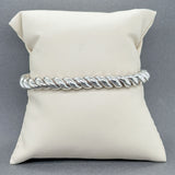 Estate SS Twisted Cuff Bracelet