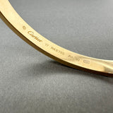 Estate Cartier 18K Y Gold Classic Love Bangle Bracelet