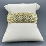 Estate 14K Y Gold Wide Fancy Link Bracelet